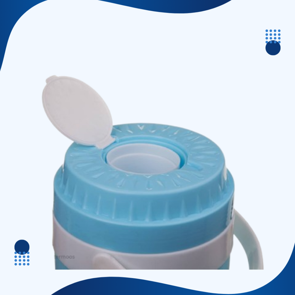کلمن 3 لیتری لیوان دار برند کیش ترموس - لیوان و جالیوانی