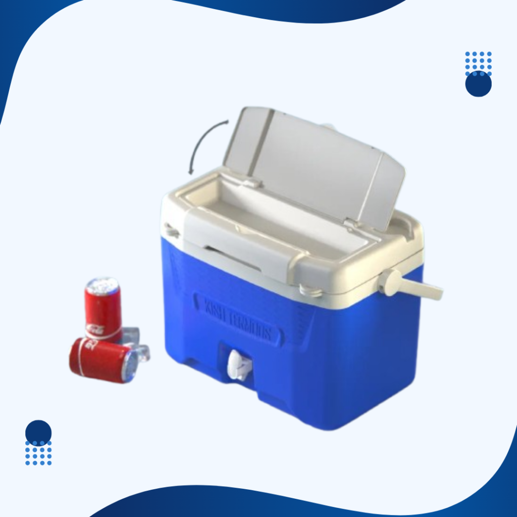 یخدان 22 لیتری برند کیش ترموس دارای درب محفظه دار