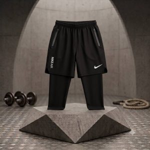 شلوارک لگدار نایک مشکی اسپرت- Nike