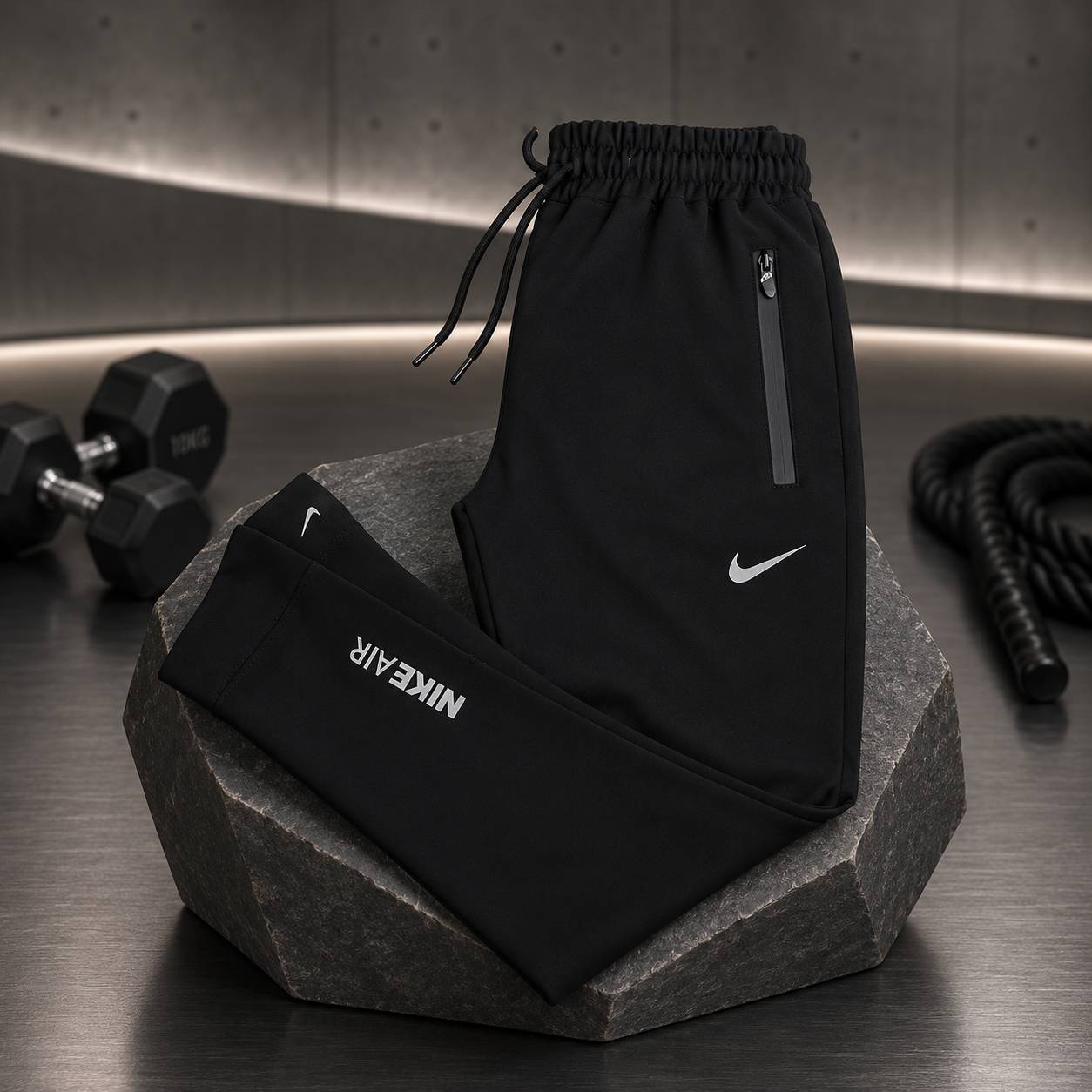 شلوار زیپ دار نایک مشکی - Nike