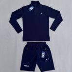 ست سویشرت شلوارک نایک سرمه ای - Nike