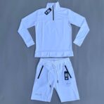 ست سویشرت شلوارک نایک سفید - Nike