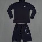 ست سویشرت شلوارک نایک طوسی تیره - Nike