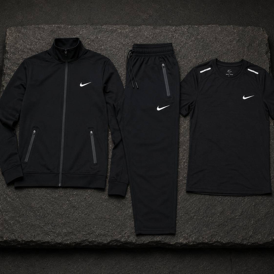 سویشرت شلوار سه تیکه نایک مشکی مردانه - Nike