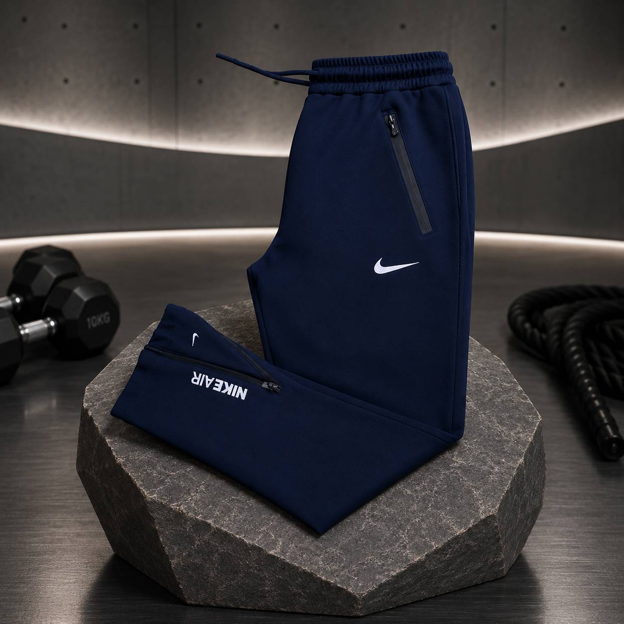 شلوار زیپ دار نایک سرمه ای - Nike