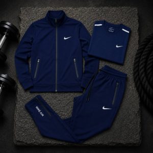 سویشرت شلوار سه تیکه نایک سرمه ای مردانه - Nike
