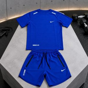 تیشرت شلوارک نایک آیرو آبی مردانه – Nike