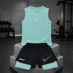 رکابی شلوارک کشاله دار نایک پسته ای مردانه – Nike
